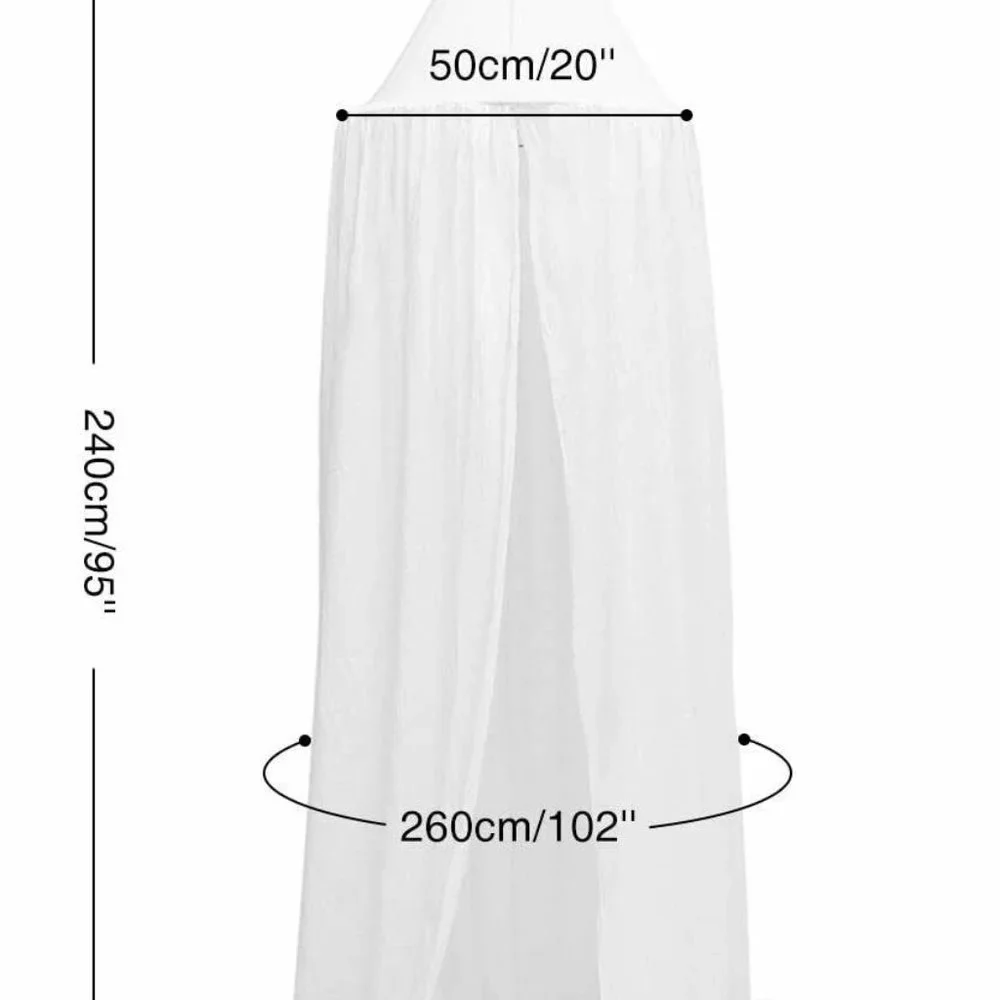 Luxury Cotton Lace Princess Play Dome Tent 2 Color Pink or White - Picture 6 of 11